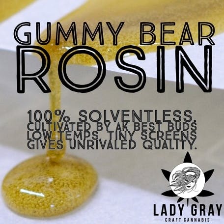 .5g Gummy Bear 66.81%THC/2.78%Terps - Lady Gray