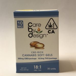 10mg 18:1 CBD Softgels - 30 Capsules