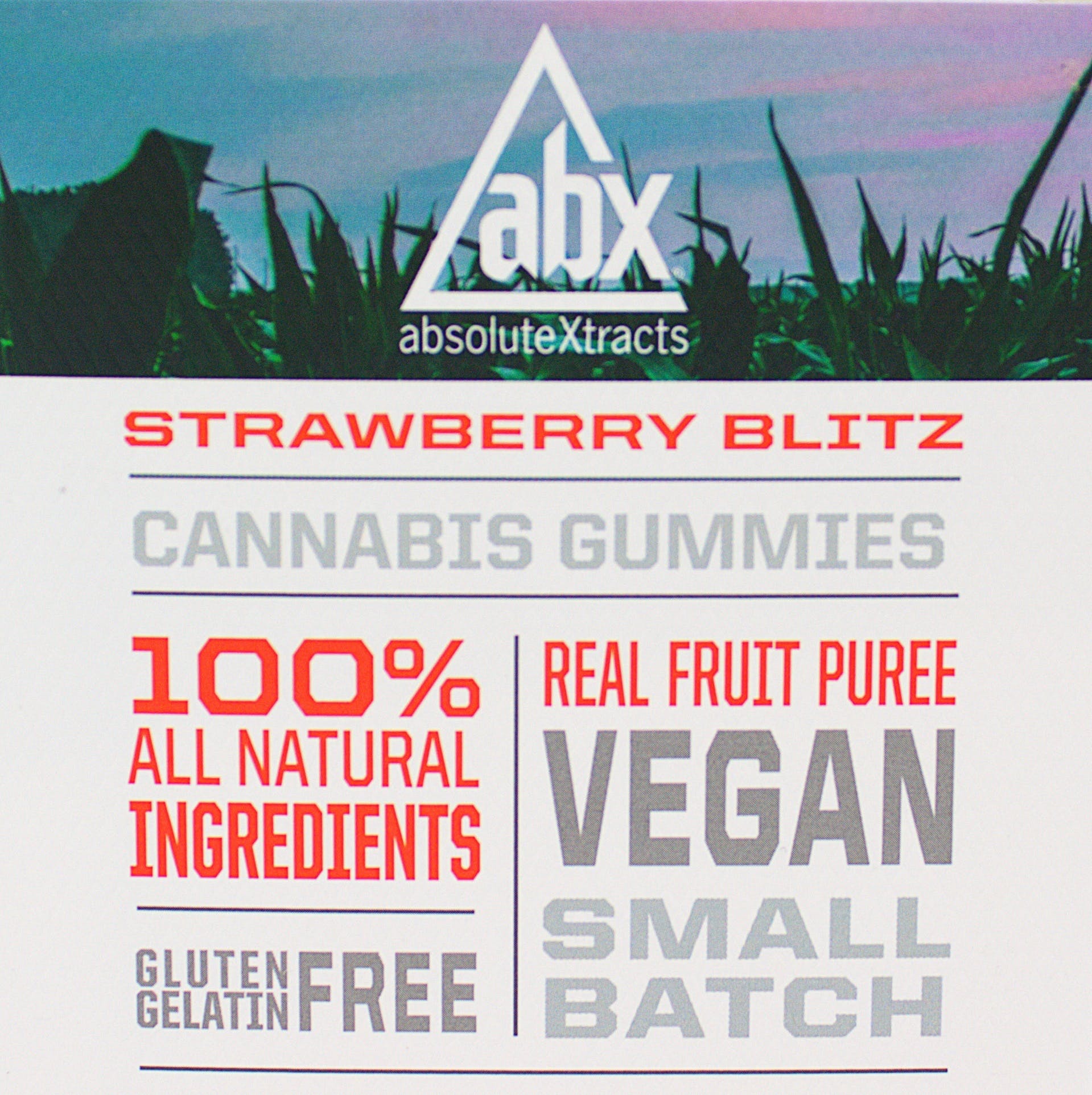 absoluteXtracts Strawberry Blitz 100mg Vegan Gummies