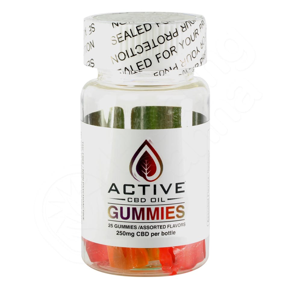 Active CBD Gummies 250mg (25ct) - No Medical Card Needed