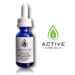 ACTIVE Water Soluble CBD Tincture VANILLA 125mg