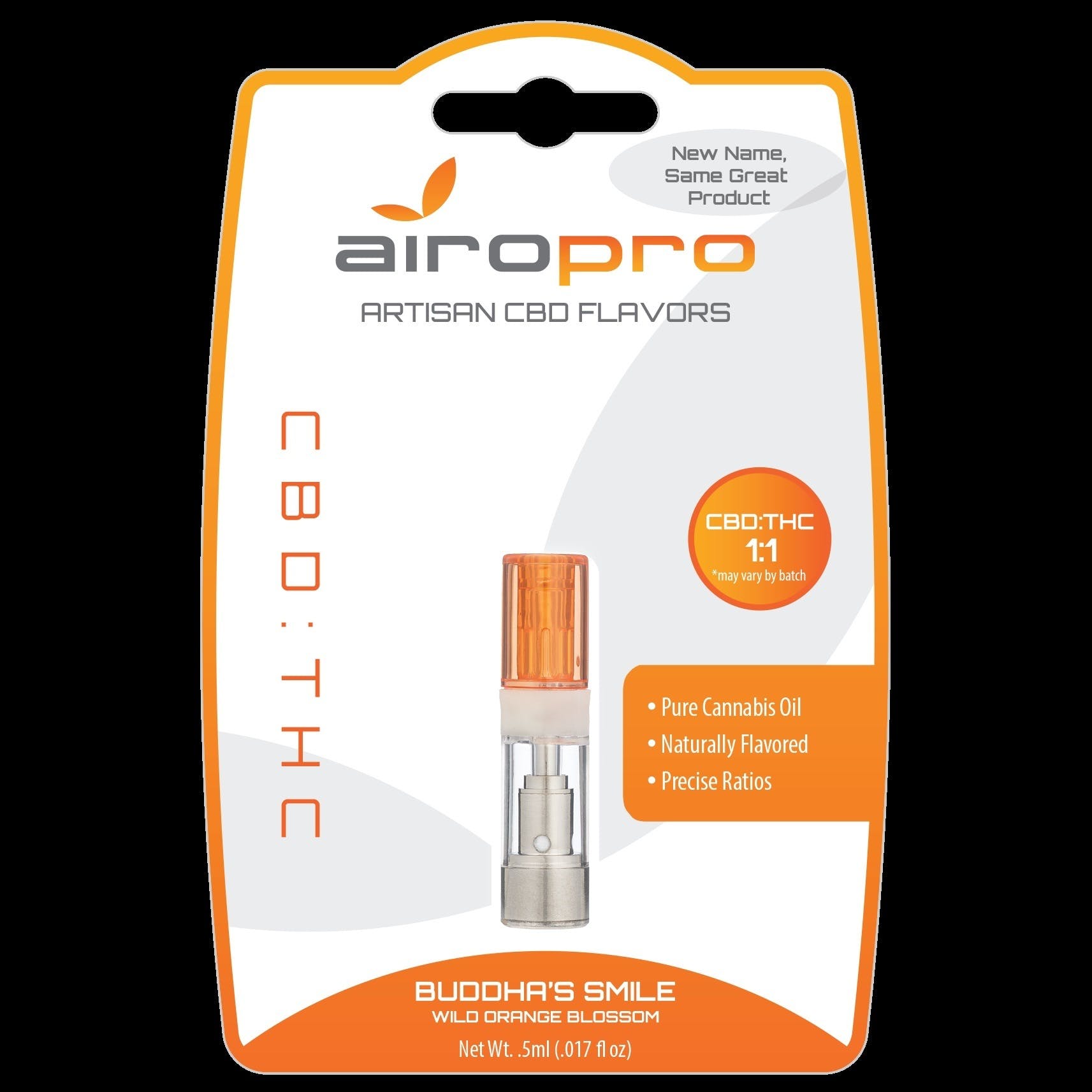 AiroPro - Vape Cartridge - Buddha's Smile 1:1 THC:CBD