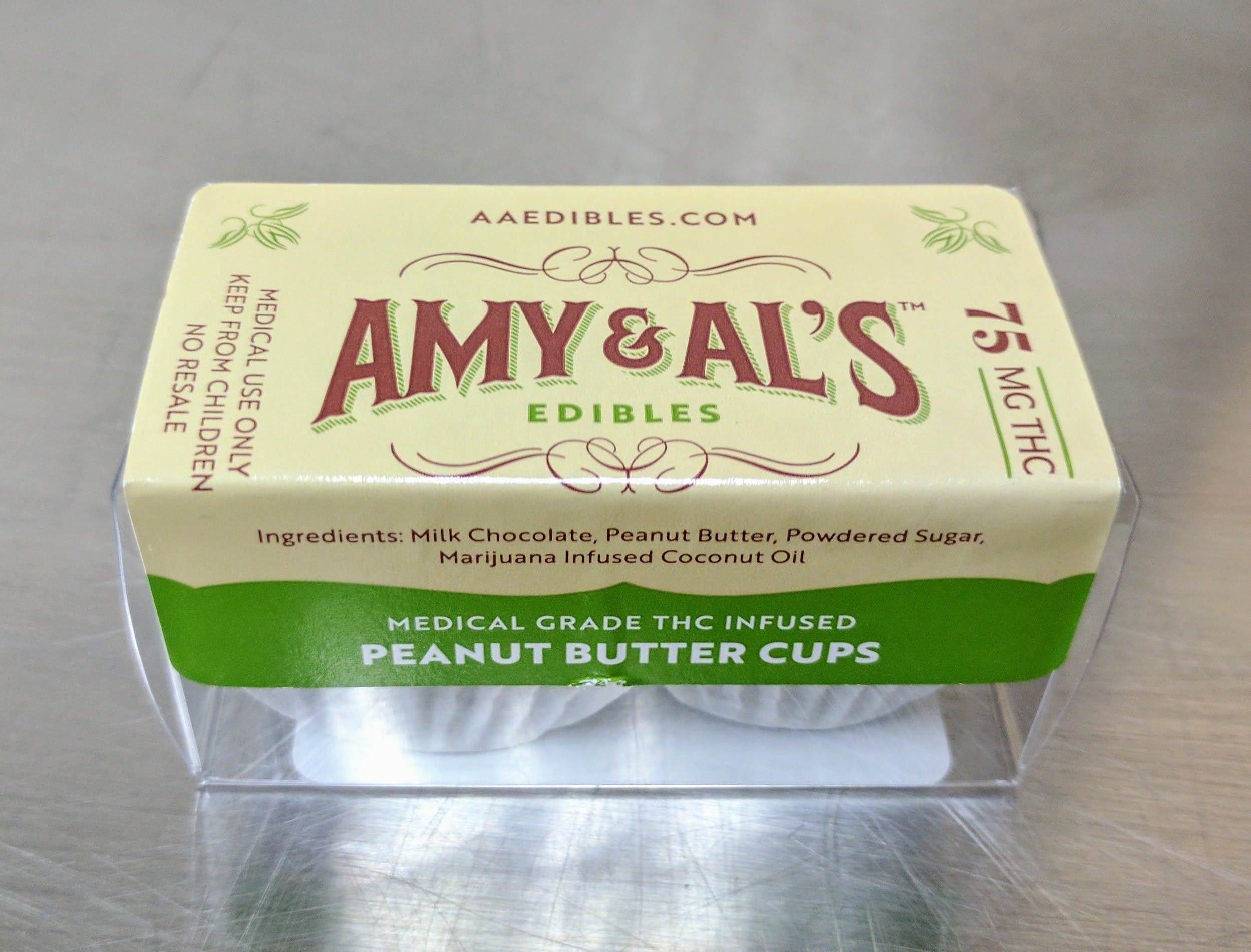 Amy & Al's Peanut Butter Cups (75mg)