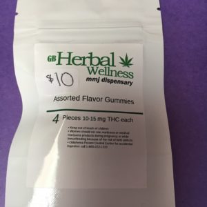 Arcadia Gummies, 4pk 10-15 mg THC