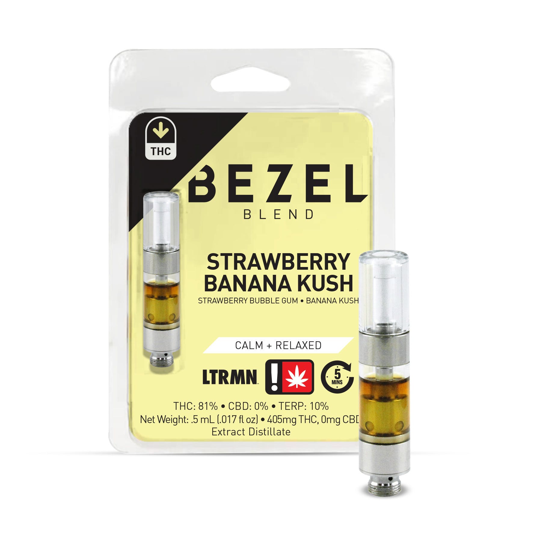 Bezel: .5ml - Strawberry Banana Kush - CBD