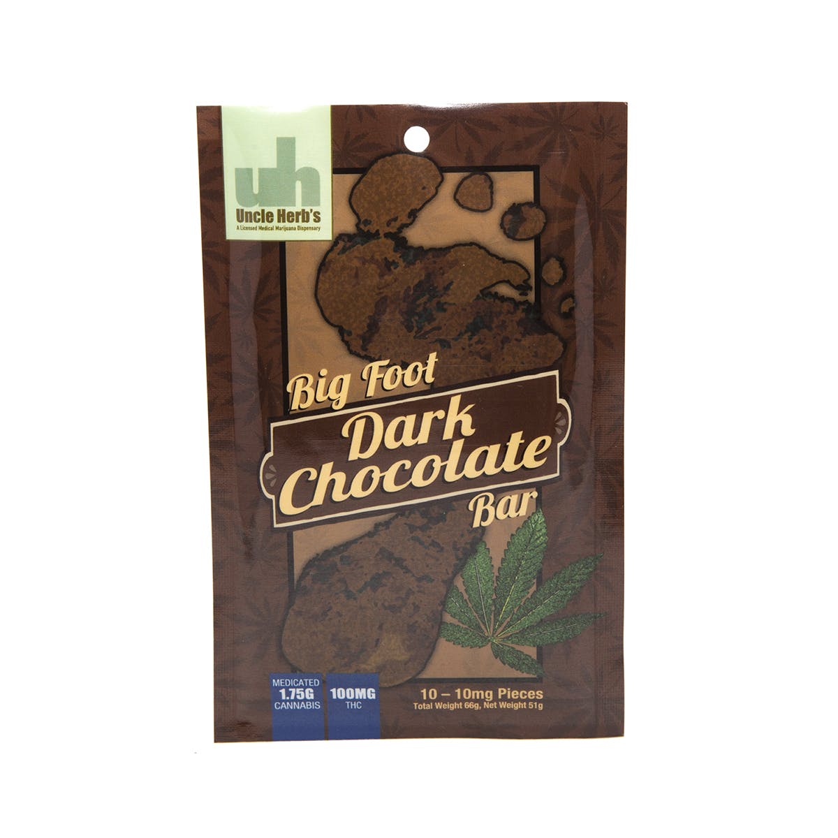 Bigfoot Bar - 100mg Dark Chocolate