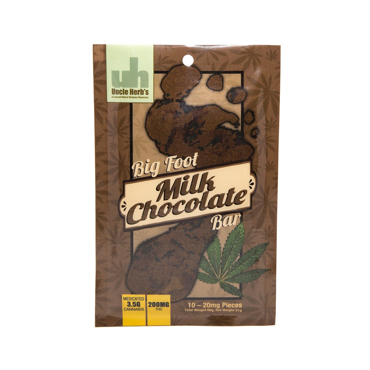 Bigfoot Bar - 200mg Milk Chocolate