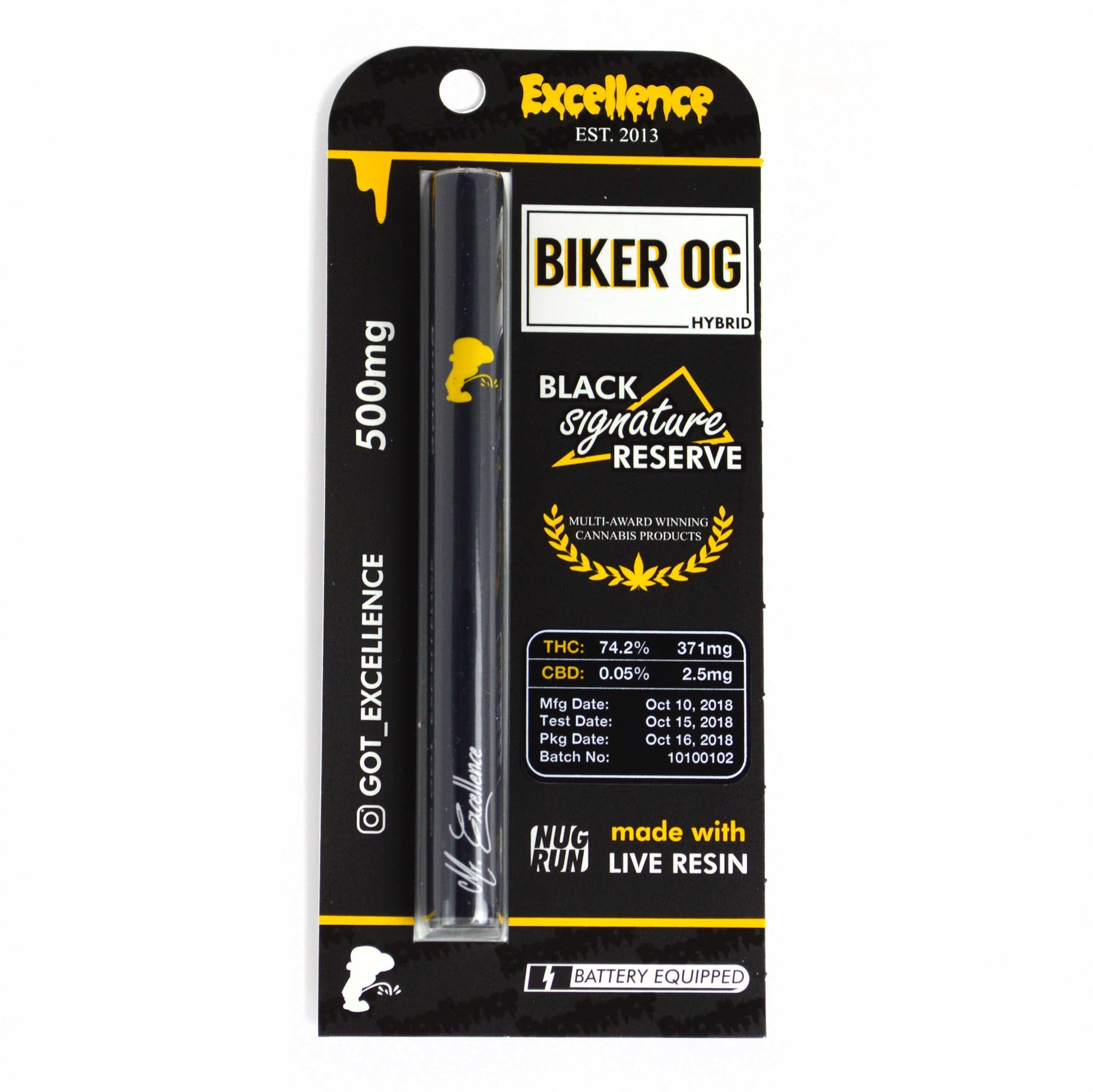 Biker OG - Black Signature Disposable