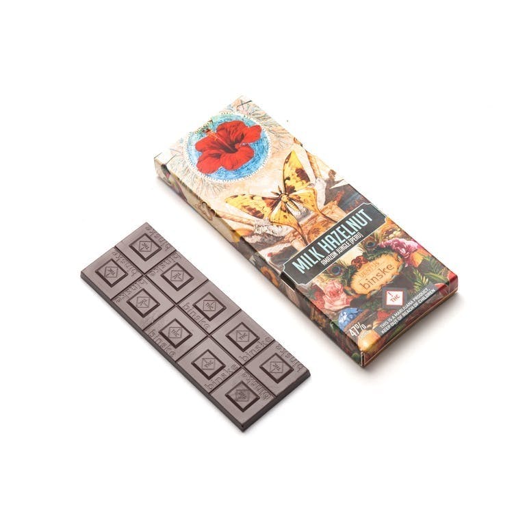 Binske | Peruvian Milk Chocolate Hazelnut Bar 100mg