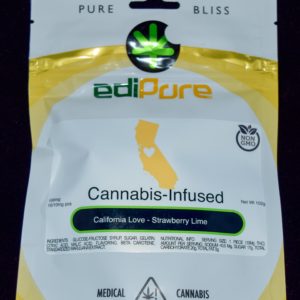 Cali-Love Strawberry Lime gummies by EDIPURE