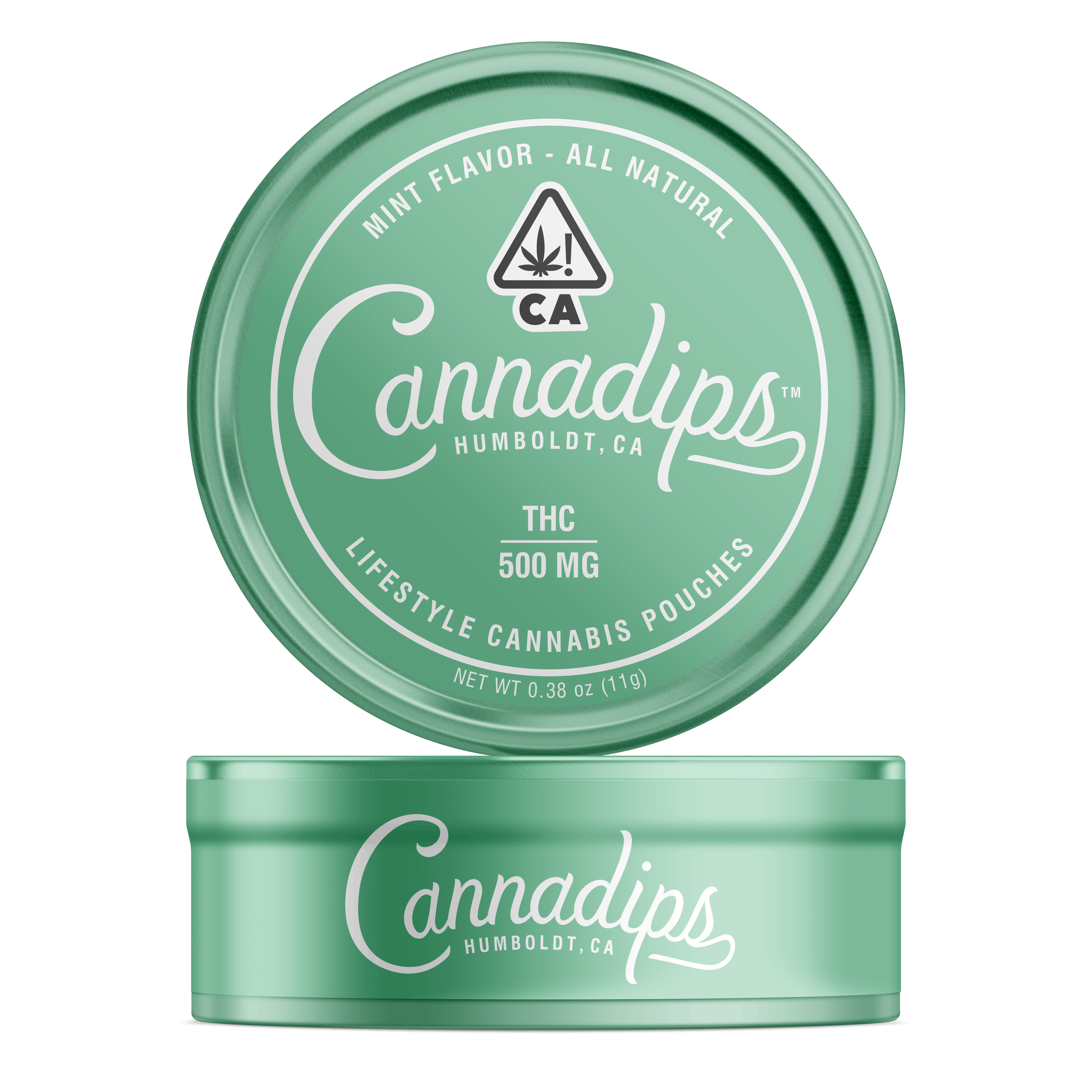 Cannadips Mint Pouches (THC), High-Dose Tin