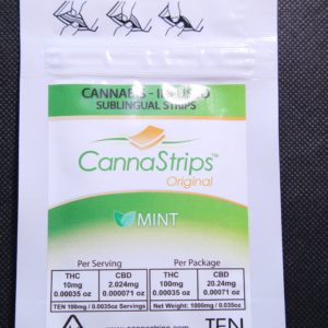 CannaStrips - Mint Sublingual Strips