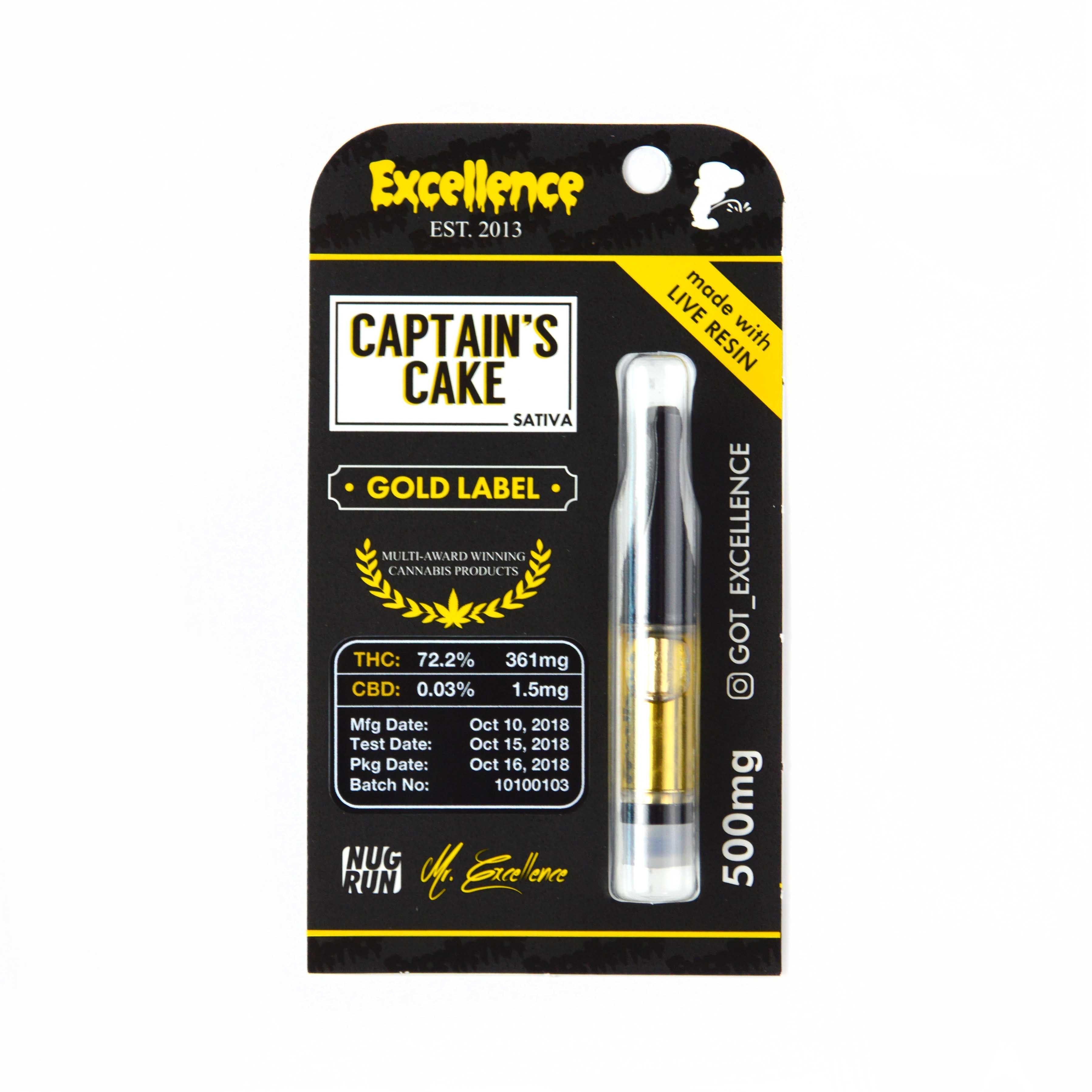 Captain's Cake - Gold Label Cartridge