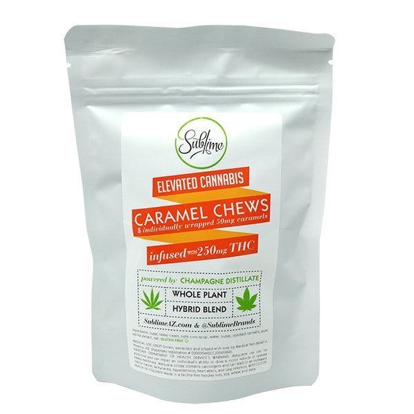 Caramel Chew 5 pack – 250mg THC