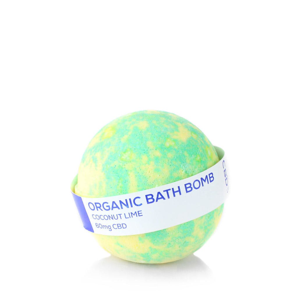 CBD Living Bath Bomb 60mg Coconut Lime