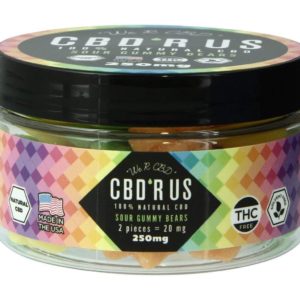 CBD R US - Sour Gummy Bears 250mg