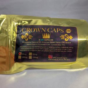 Crown Caps CBD 5pk - 25mg