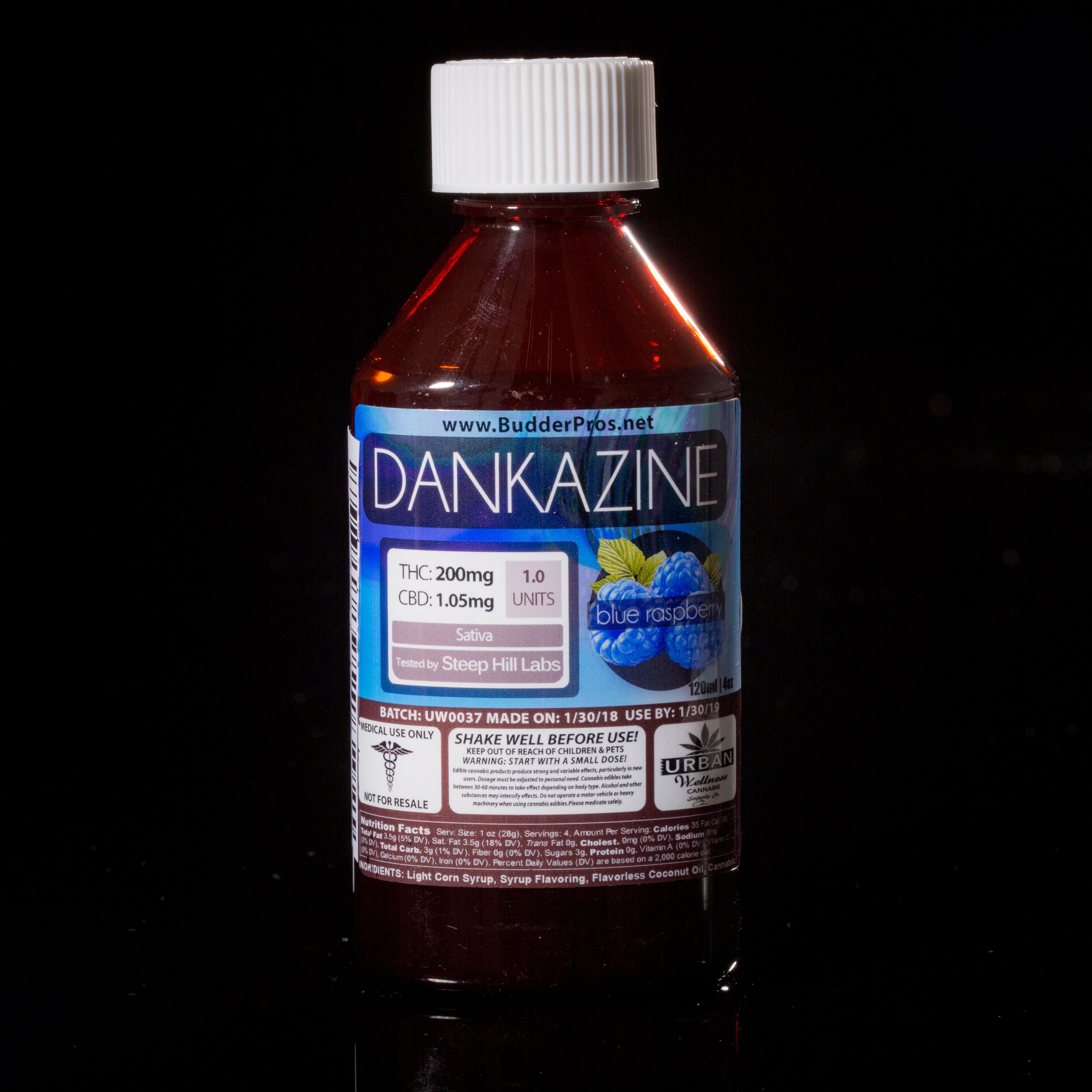 Dankazine- Blue Raspberry (500mg) Sativa