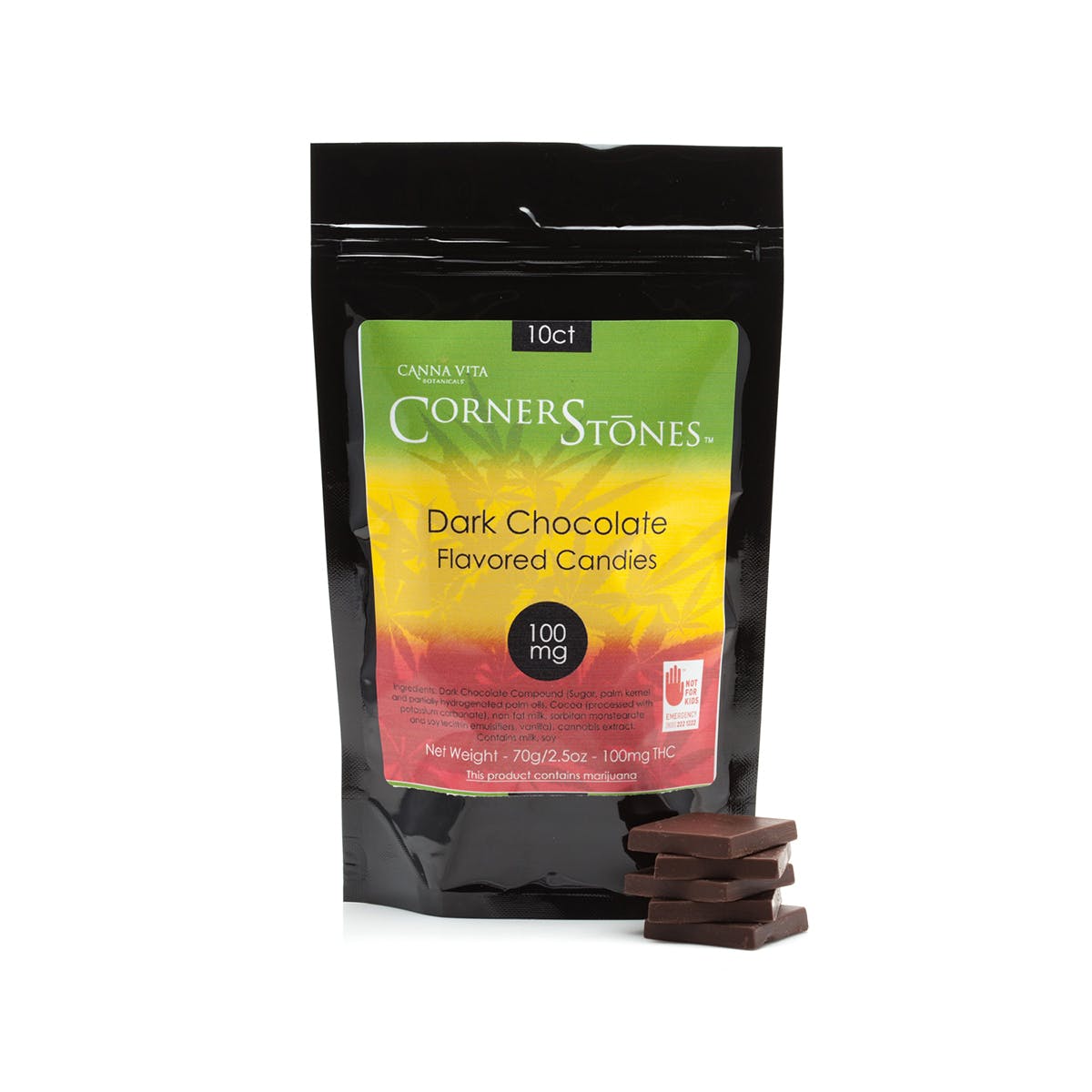 Dark Chocolate Candies 100mg