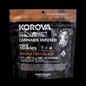 Double Chocolate Mini Cookies - 100mg THC