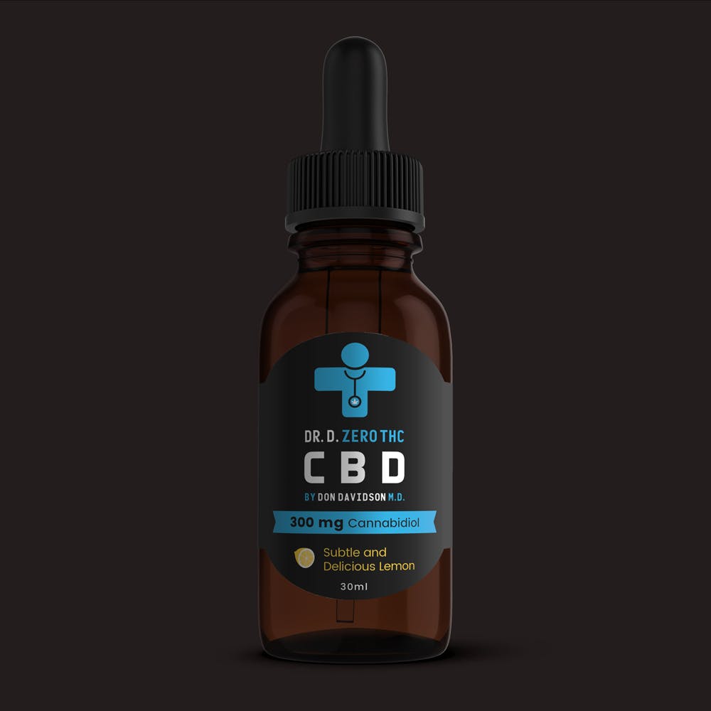 DR. D. ZERO CBD CANNABIDIOL OIL *300MG LEMON FLAVOR*