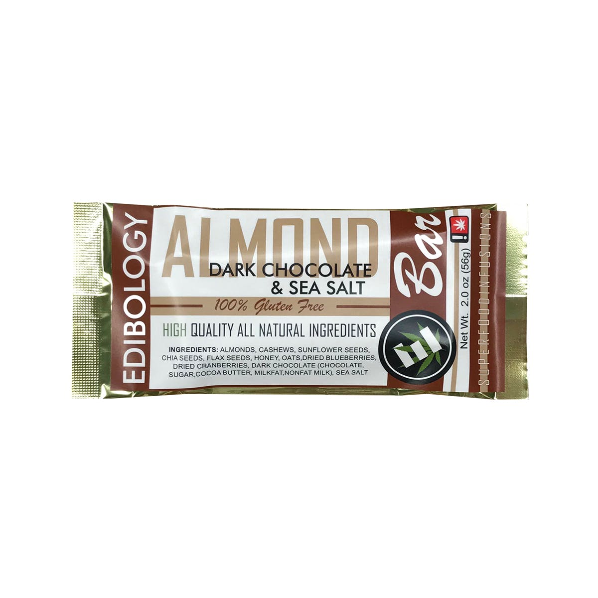 E*Bar - Almond Dark Chocolate & Sea Salt 15mg