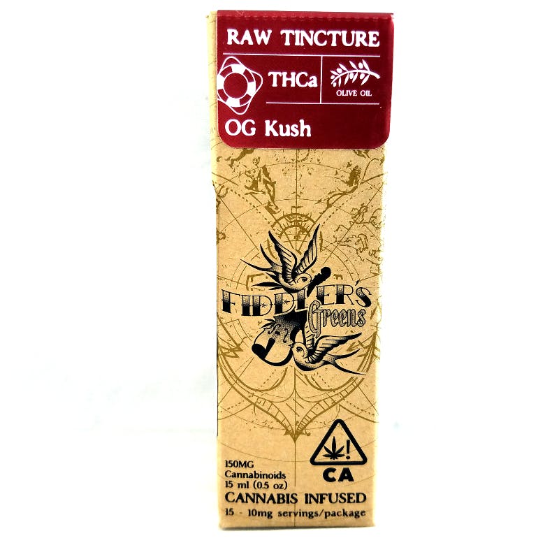 Fiddler's Greens | OG Kush Raw Tincture 0.5oz (THC)