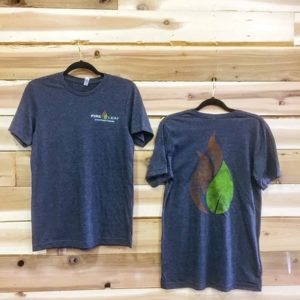 Fire Leaf Large Leaf Tee- 2XL - Charcoal