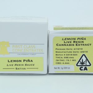 First Class Concentrates: Lemon Piña - Live Resin