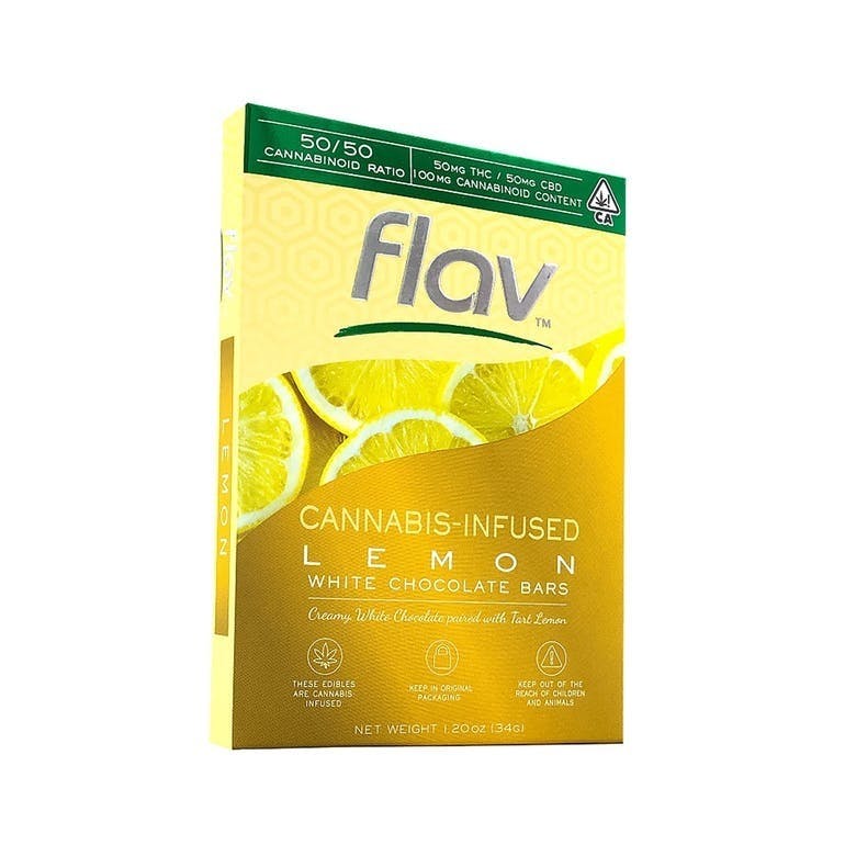 Flav THC -Chocolate Bars-White Choc. Lemon Bars