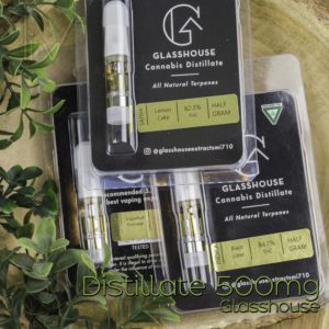 Glass House .5g Cartridge - Lemon Cake