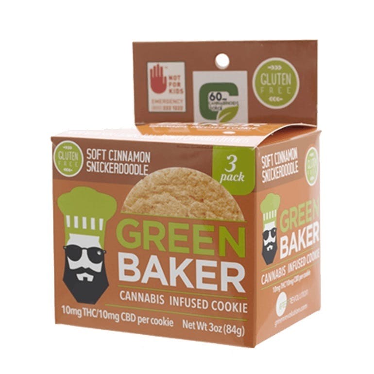 Green Baker - Cinnamon Snickerdoodle Cookies 3pk
