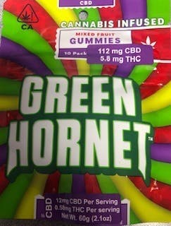 Green Hornet -CBD Mixed fruit gummies