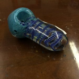 Heavy Marble Head Hand Pipe 4"