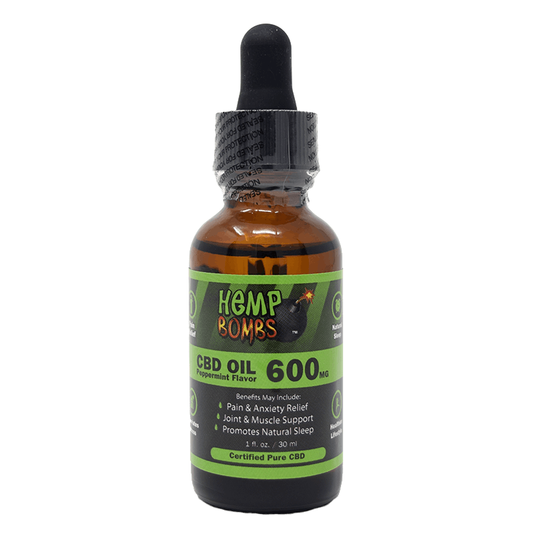 Hemp Bombs CBD Oil Peppermint 600mg CBD