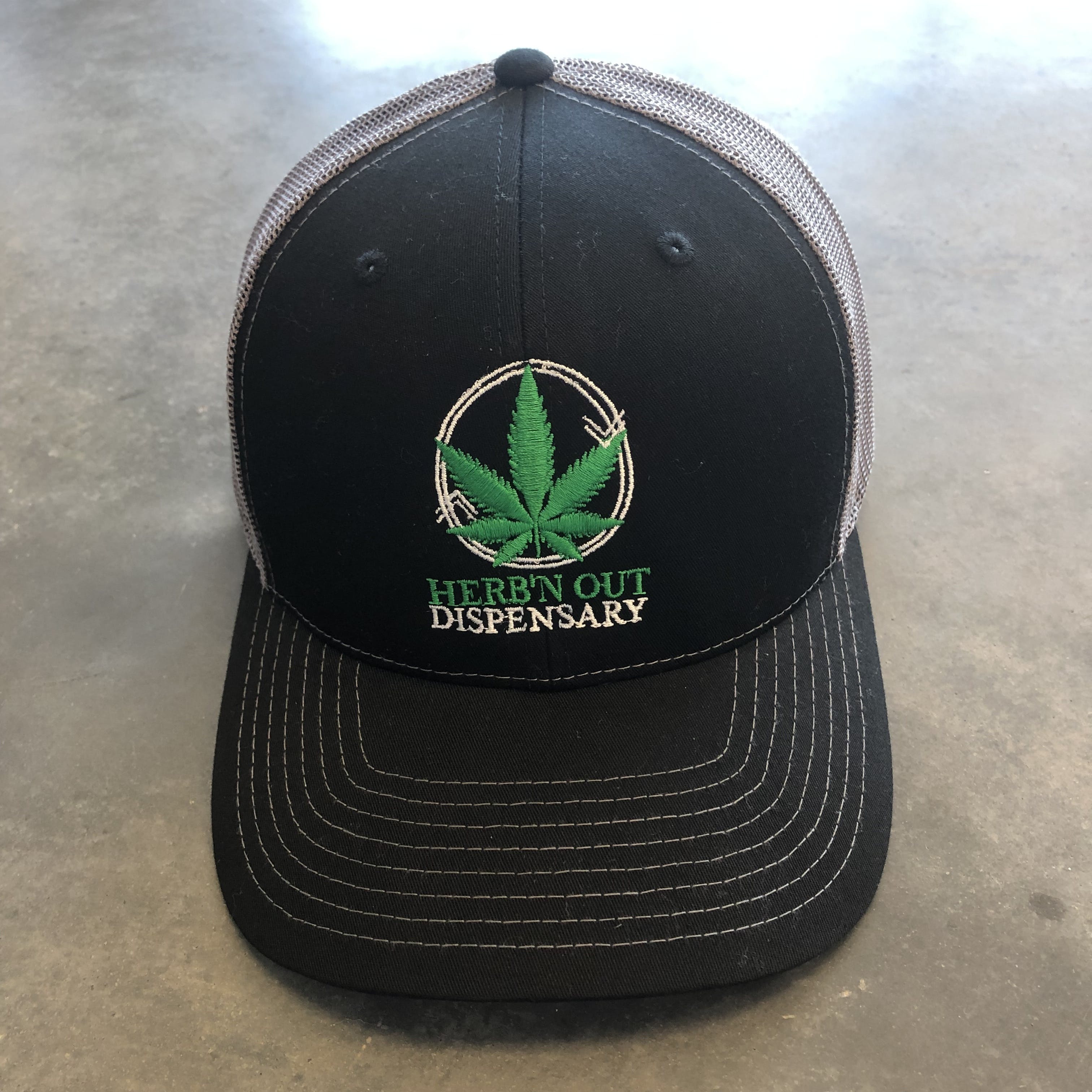 Herb'N Out Embroidered Logo Black Hat