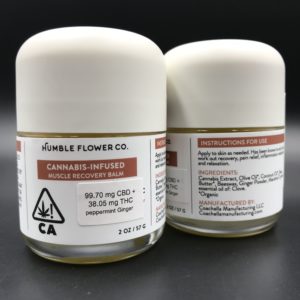 Humble Flower Co. - Muscle Recovery Balm 2oz. (Cannabis Infused)