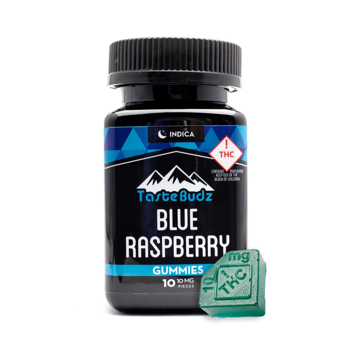 Indica Blue Raspberry Gummies 100mg