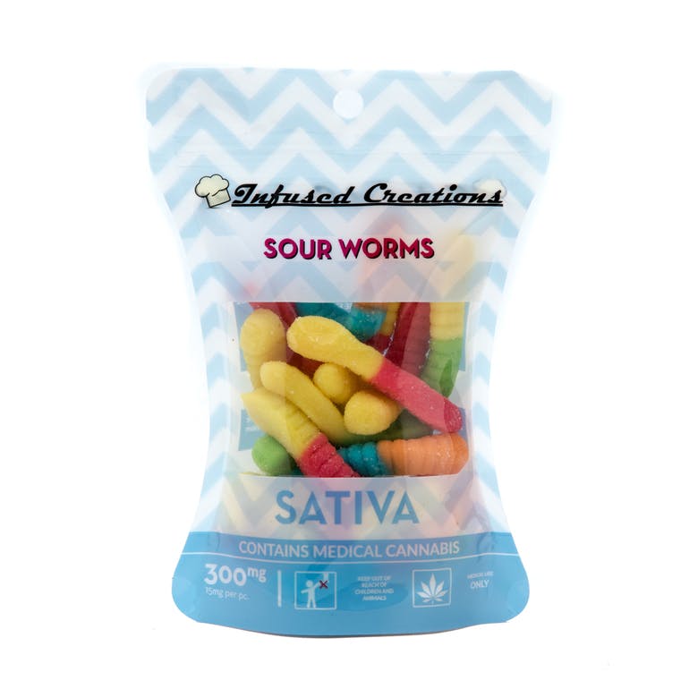 *Infused Creations* Sour Worms (150mg)