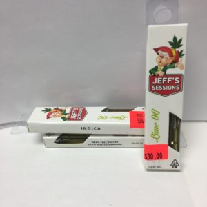 Jeff’s Sessions Lime OG Premium THC Cartridge