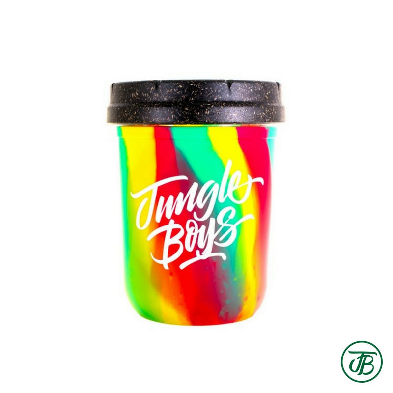 Jungle Boys Stacked Stash Jar 8oz. (Tie-Dye) (Medicinal/Recreational)