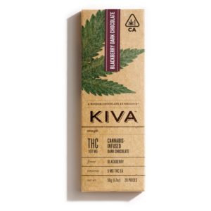 Kiva Bar Dark Chocolate Blackberry