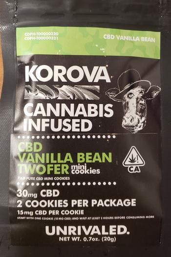 edible-korova-twofers-cbd-vanilla-10mg-each