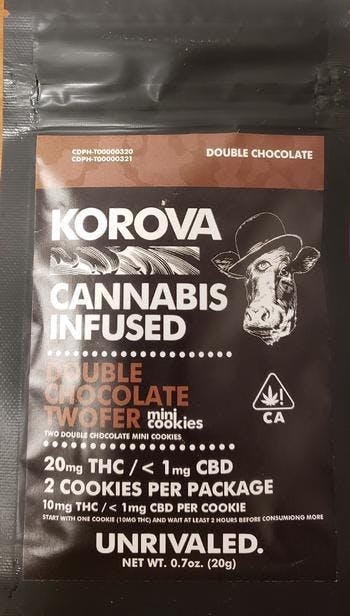 edible-korova-twofers-double-chocolate-10mg-each