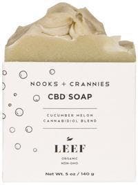 LEEF | nooks+crannies CBD Soap - Cucumber Melon