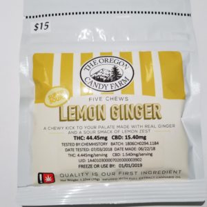 Lemon Ginger Chews- The Oregon Candy Farm