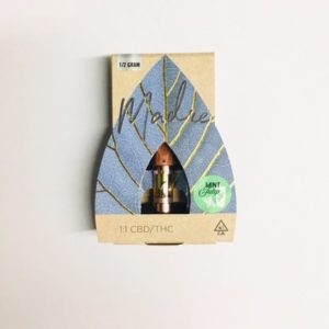 Madre Cartridge .5 - Mint Julep CBD/THC 1:1