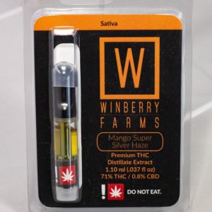 Mango Super Silver Haze 1g Vape Cart by Winberry Farms