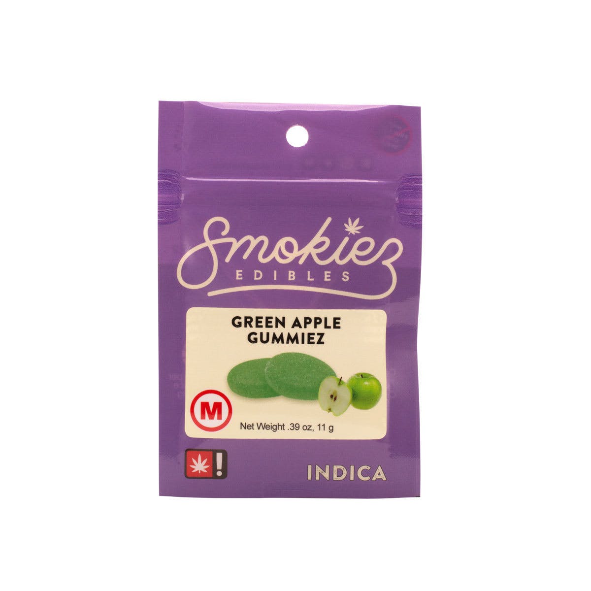 Med. Indica Green Apple Gummiez, 100mg