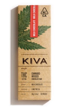 Milk Chocolate Bar 100mg [Kiva]